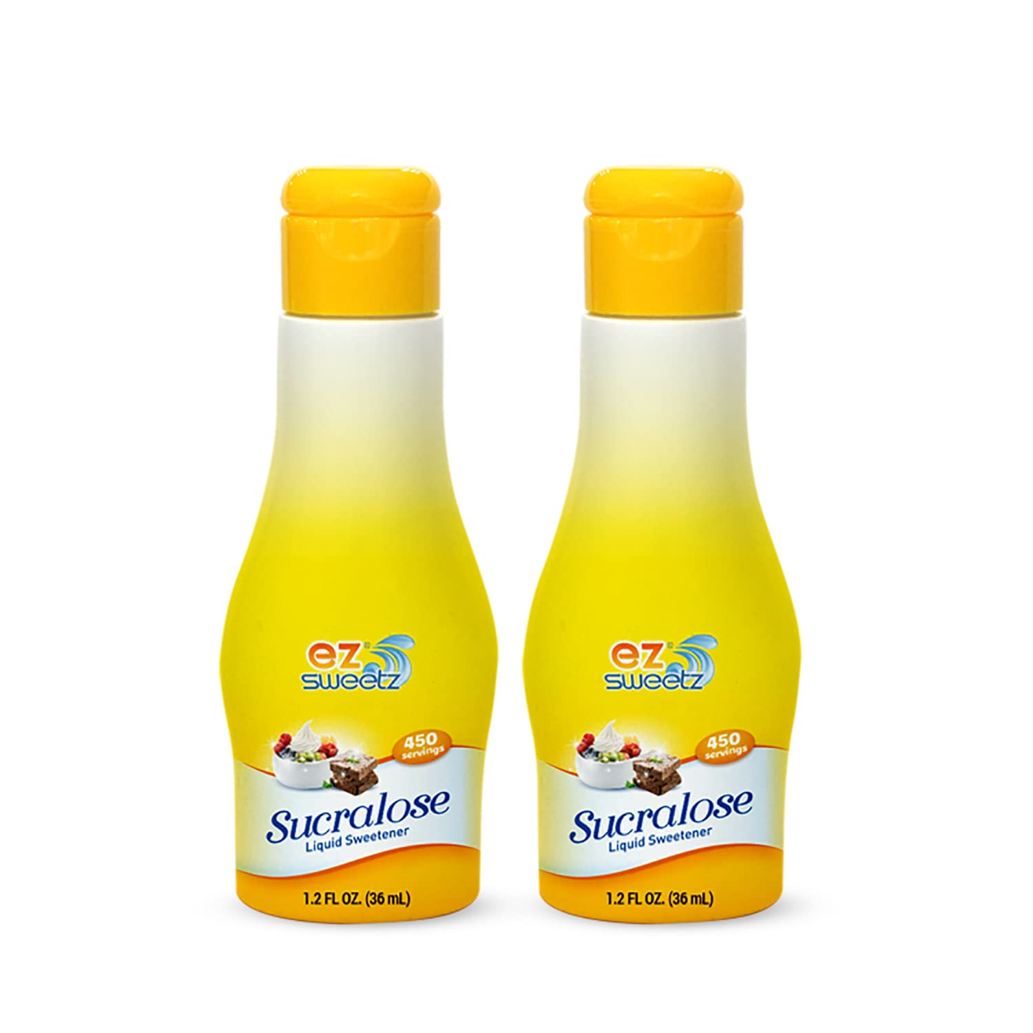 EZ-Sweetz (1.2oz - Liquid Sweetener 450 Servings/Bottle | 2Pack)