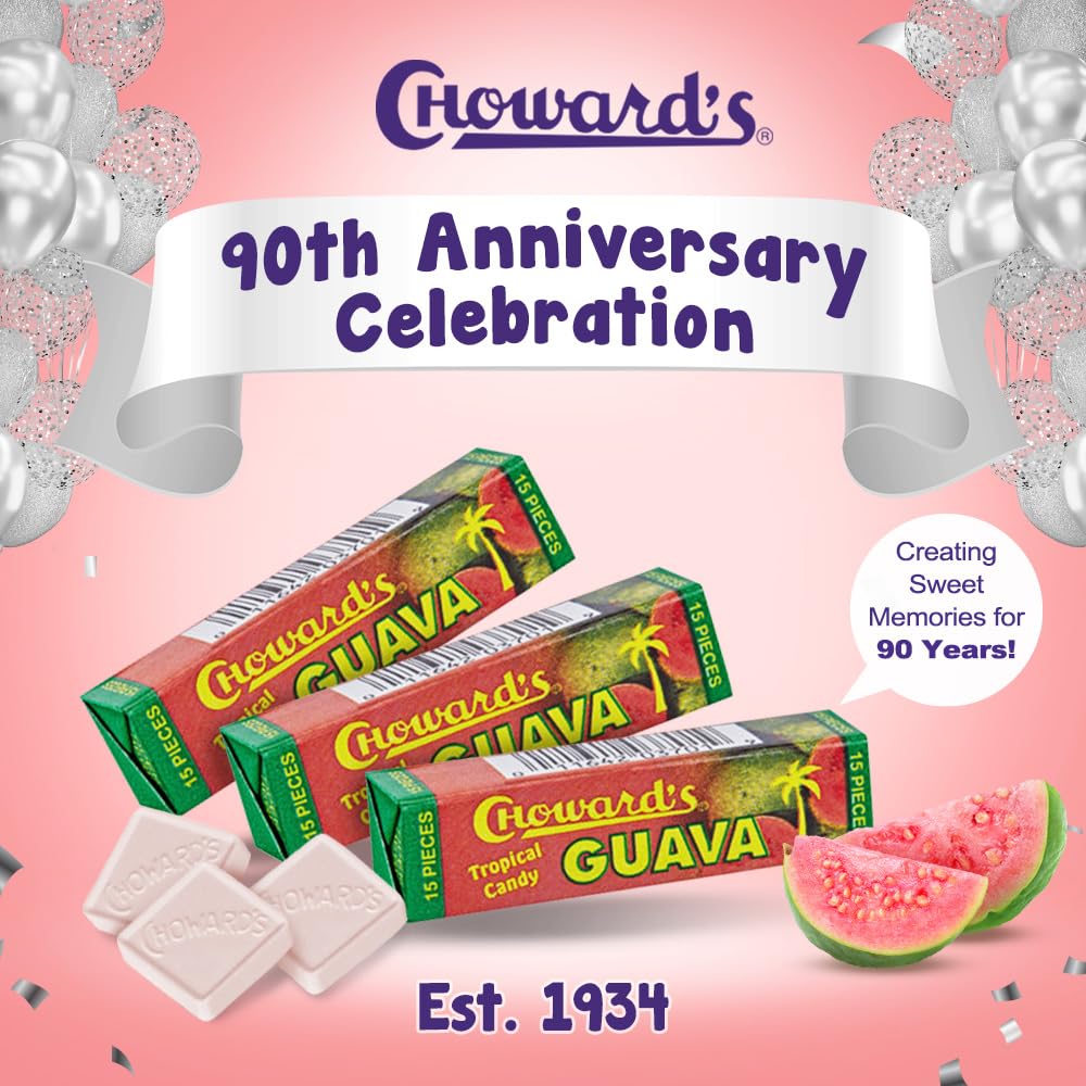 Choward'S Guava Tropical Candy (24 Pack)