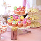 Fyeoxle 36Pcs Edible Candyland Cupcake Toppers Wafer Paper Lollipop Garland Cupcake Decor Wafer Sheet Edible Candy Dessert Picks