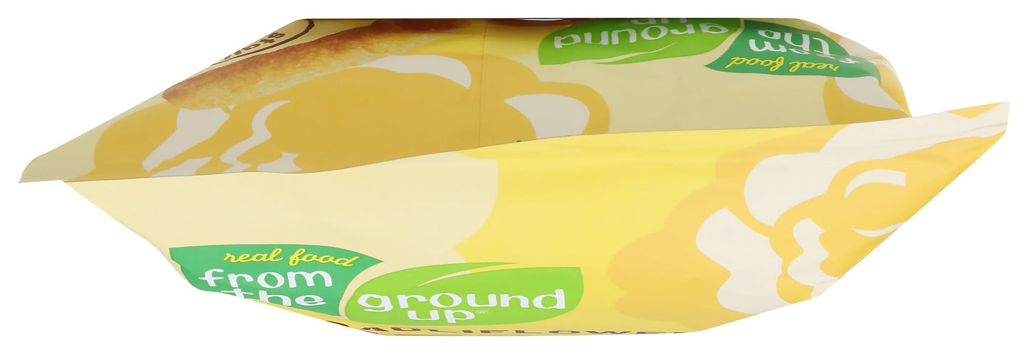 REAL FOOD FROM THE GROUND UP Cauliflower Stalk Cheddar Stick, 4 Ounce, Gluten-Free Snack