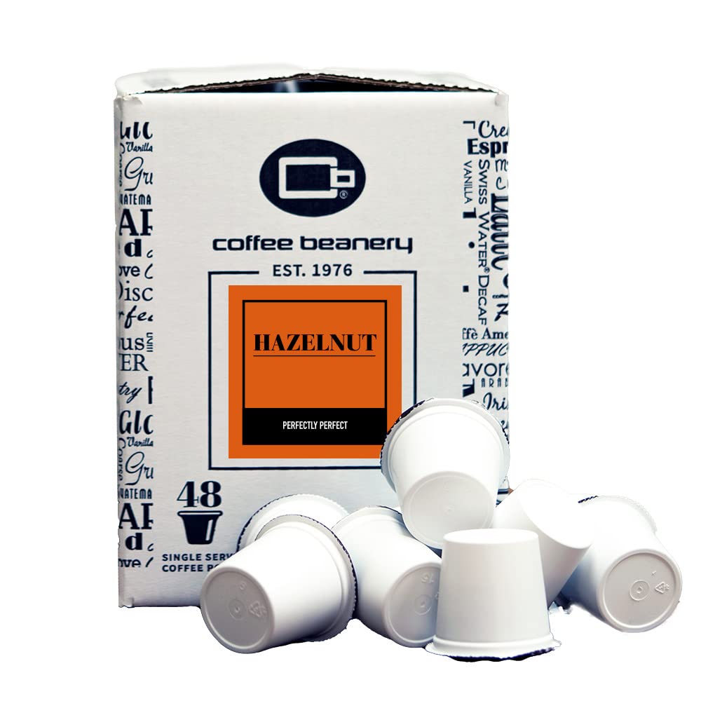 Coffee Beanery Hazelnut Coffee Pods | Medium Roast | 48 Count Pack