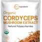 Micro Ingredients Organic Cordyceps Mushroom Extract Powder, 100:1, 8 Ounces