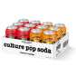 Culture Pop Soda  Fruity Faves Variety Pack  Probiotic Low Sugar Soda  Sparkling Juice Alternative  Non-GMO  Kosher  Gluten-Free  No Stevia (12pk)