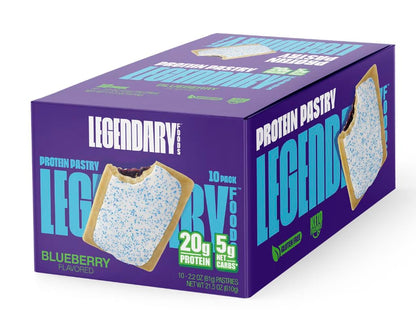 Legendary Foods 20g Protein Pastry - Low Carb Meal Replacement Bar - Low Glycemic, Gluten Free Protien Snacks - Healthy Keto Sna