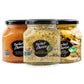 Perfect Choice Variety Pack with 2 Sauces -Caramelized Onion & Artichoke Bruschetta- along with 1 Grilled Artichoke Halves in Oi