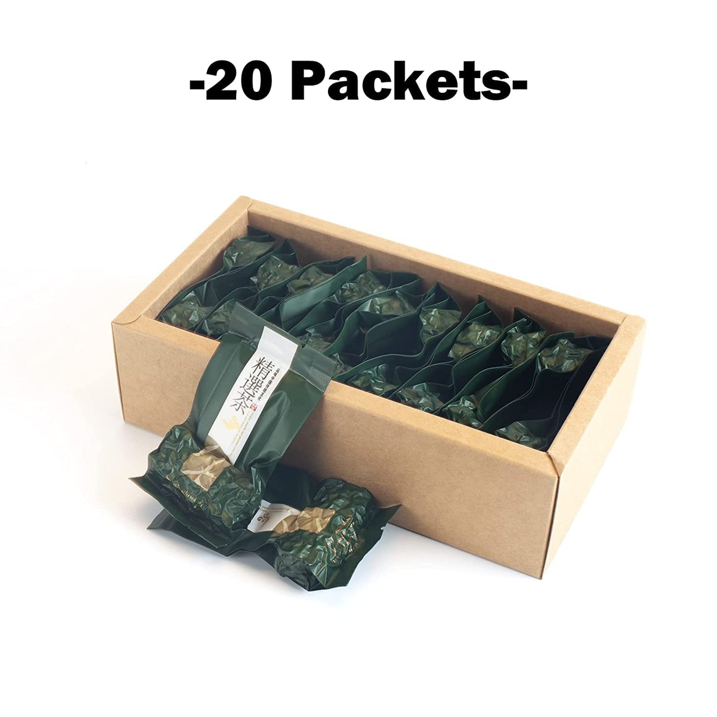 Luxtea Tie Guan Yin Green Oolong Tea - Grade AA, 20 Count Pack