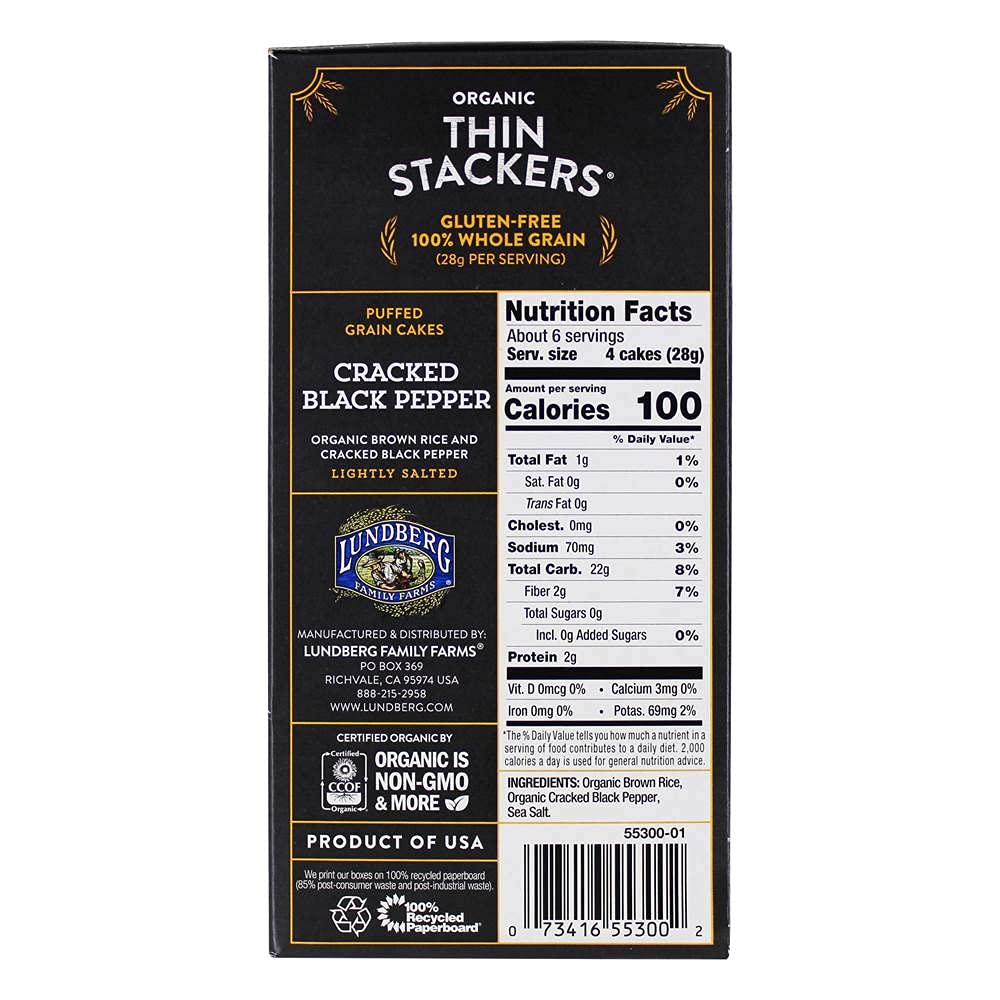 Og2 Lund Blk Pep Thn Stk ( 6 X 6 Oz   )