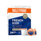 Bulletproof French Kick Dark Roast Single Serve Pods, 24 Count, 100% Arabica Coffee Sourced From Central And South America