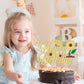 1 Pack Happy Birthday Cake Topper Glitter Sunflower Cake Pick Baby Shower,Sunflower Theme Party Decoration, Kids Boy Girl Birthd