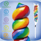 Rainbow Twist Lollipops Individually Wrapped Bulk, Twisty Lollipop, Kid'S Lollipops Candy For Birthday Party, Mixed Fruit Flavor