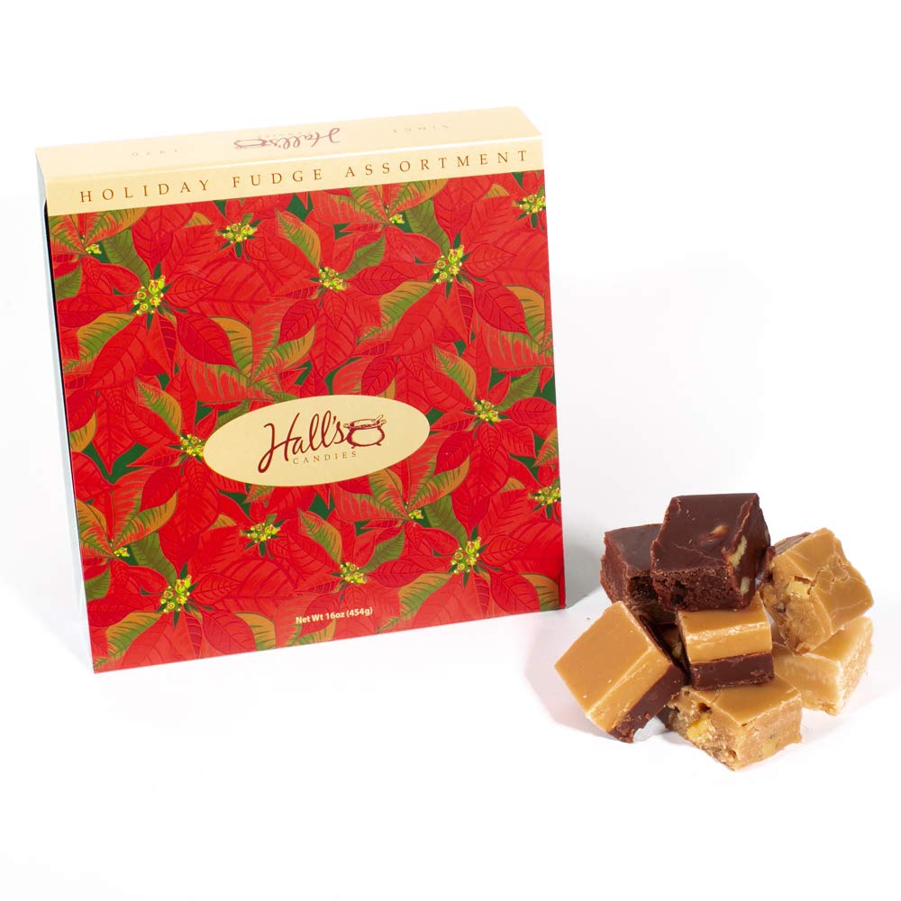 Hall's Assorted Fudge ''Merry Christmas'' Gift Box, 16 oz.