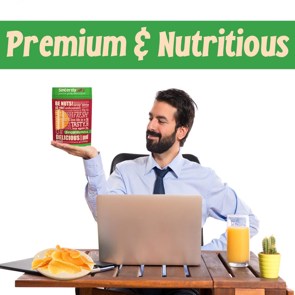 Sincerely Nuts Dried Mango Slices Lightly Sweetened & Unsulfured 5Lb Bag - Antioxidant Rich - Scrumptious Taste - Guaranteed Fre