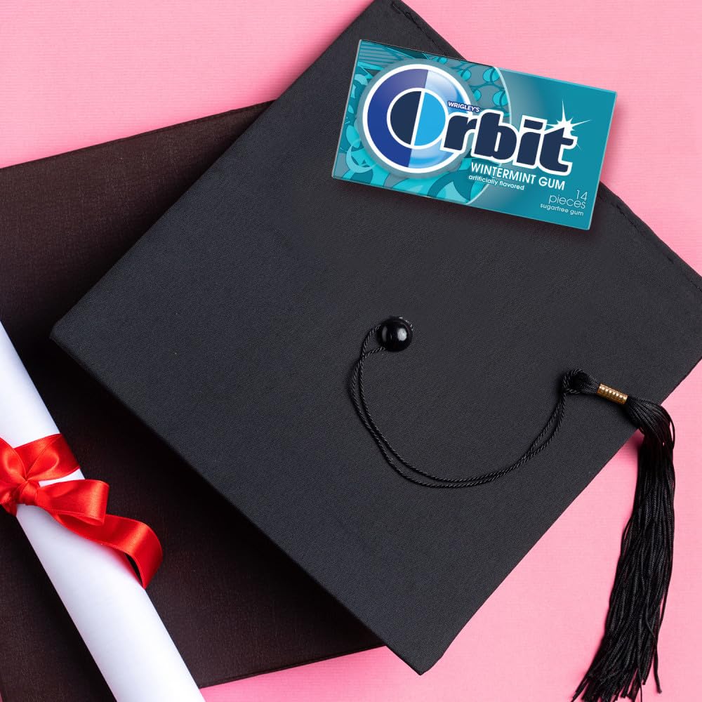 Orbit Wintermint Sugarfree Chewing Gum, 14 Pieces (Pack Of 12)