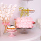 Gold Glitter Cheers to 10 Years Cake Topper - Children's 10th Birthday Cake Topper - 10 Years Blessed Wedding Anniversary Party