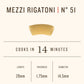 RUMMO Italian Pasta Mezzi Rigatoni No.51, Always Al Dente