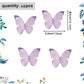 48Pcs Wafer Paper Butterfly Cake Toppers Yocity Edible Butterflies For Cake Decorations Purple Butterfly Cupcake Toppers For Bir