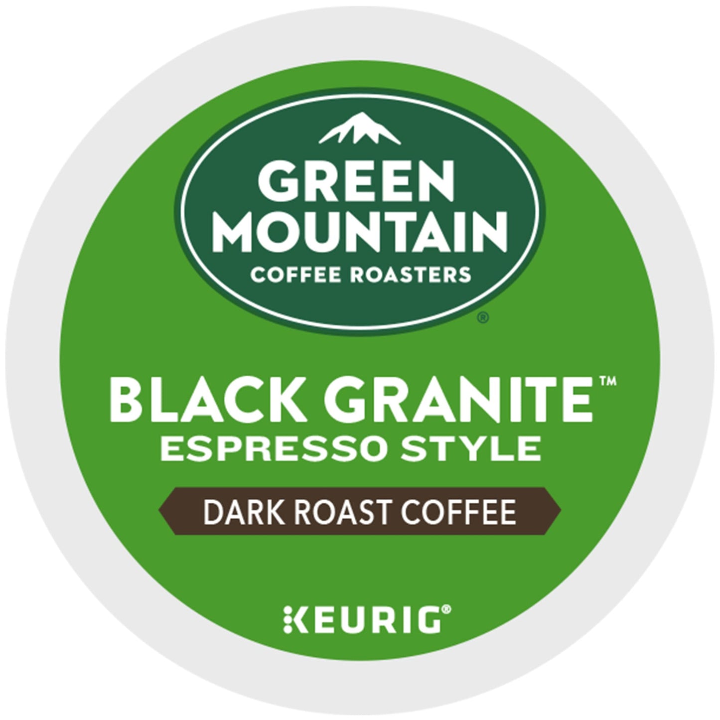 Green Mountain Coffee Roasters K-Cup Pods, Espresso Style Dark Roast, 72 Count, Single Serve, Green