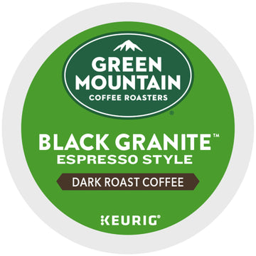 Green Mountain Coffee Roasters K-Cup Pods, Espresso Style Dark Roast, 72 Count, Single Serve, Green