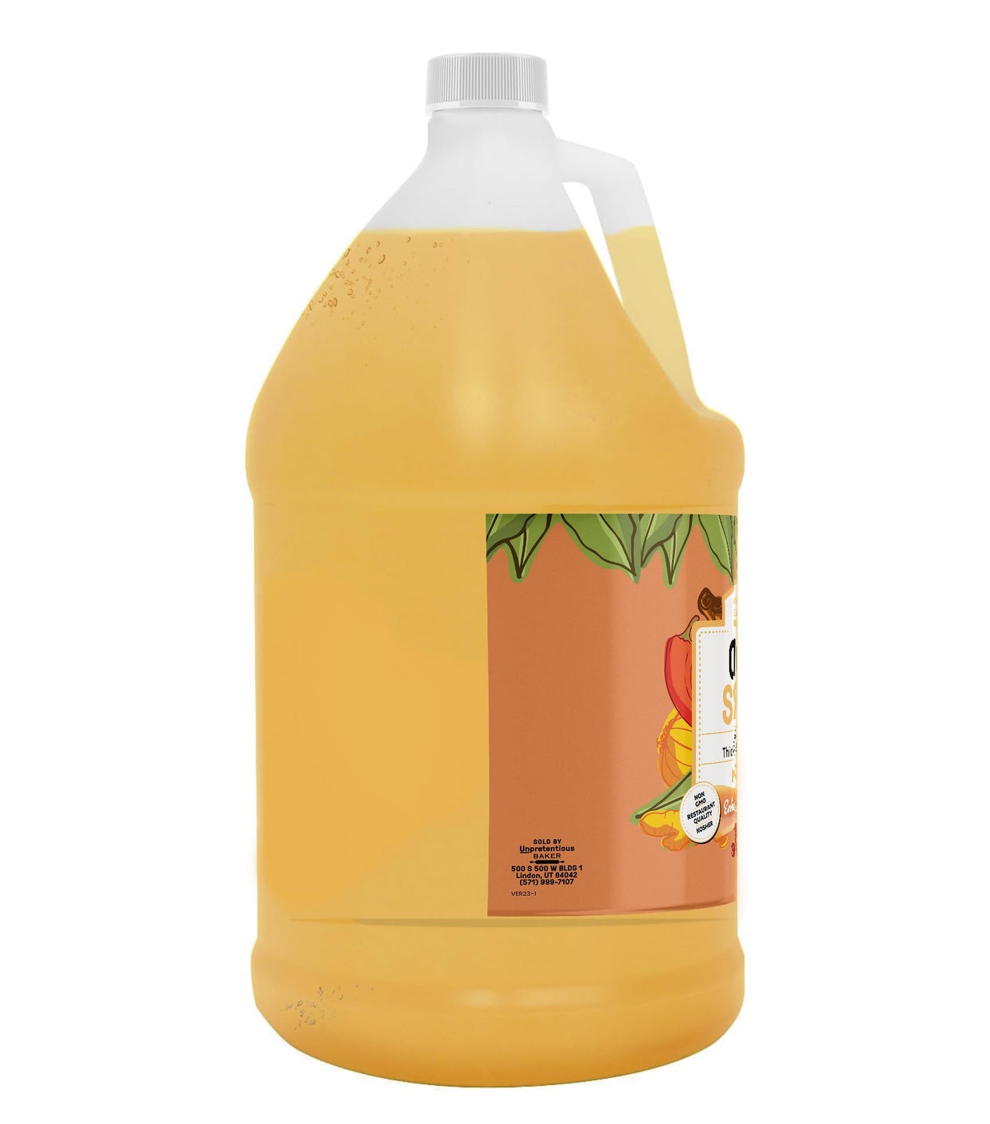 Unpretentious Corn Syrup, 1 Gallon Jug, Light Syrup with Real Vanilla, Gluten Free, Natural, Sugar Substitute, Jug with Twist Of