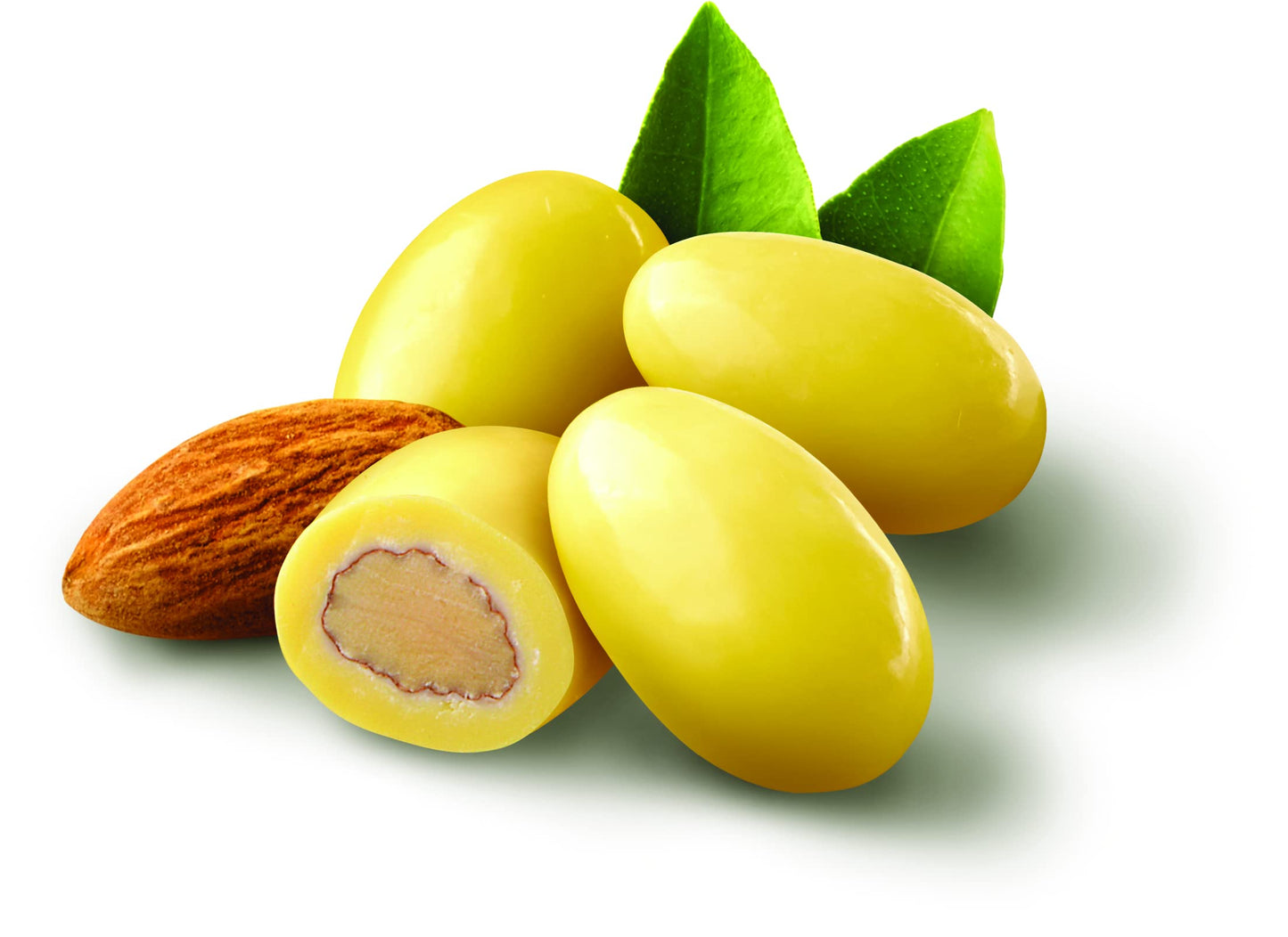 Sconza Lemoncello Lemon Cream & White Chocolate Almonds | Inspired by Italys Lemon Groves | Made in the USA | Pack of 1 (24 Oun