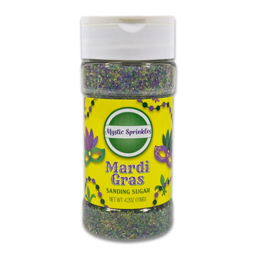 Mystic Sprinkles Mardi Gras Sprinkle Mixes (Mardi Gras Sanding Sugar Mix)