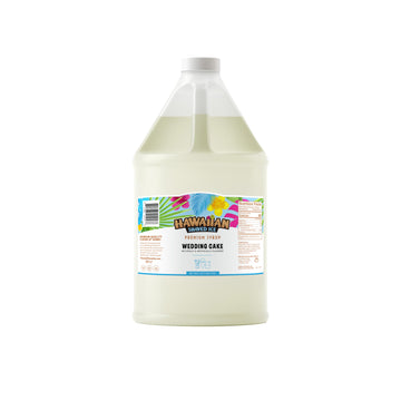 Hawaiian Shaved Ice Wedding Cake Syrup - Dairy Free, 1 Gallon, Makes 64 Servings