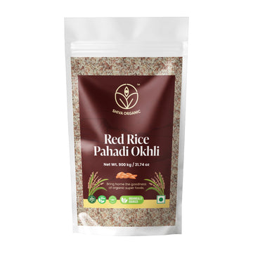 Shiva Organic Himalayan Red Rice - 31.75 Ounce (900g) | Unpolished | High Protein, Fiber & Iron | Gluten-Free | Perfect Rice Alt