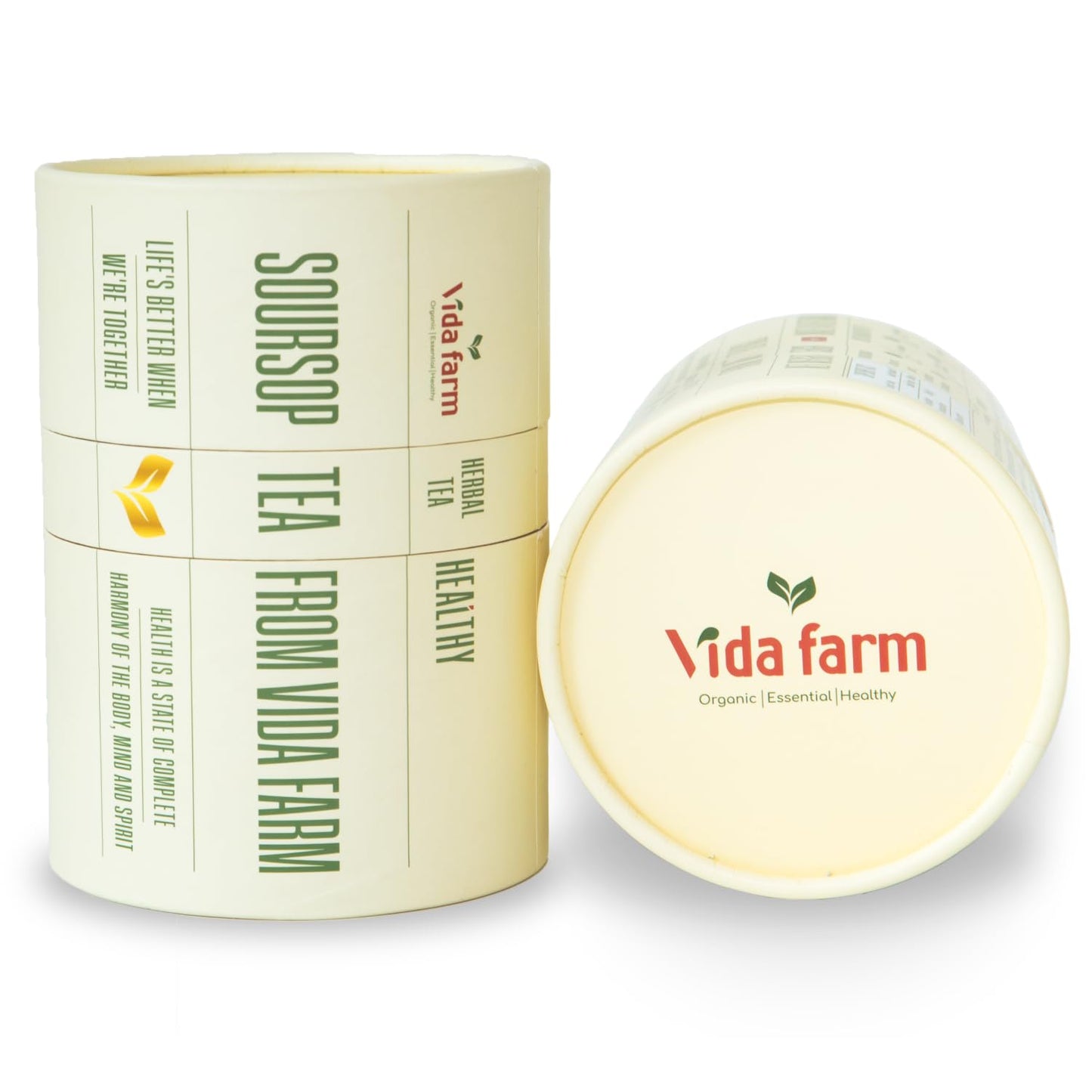 VIDA FARM Soursop Leaves Tea Bags, 100% Natural Herbal Tea, 100 Bags - Special Box