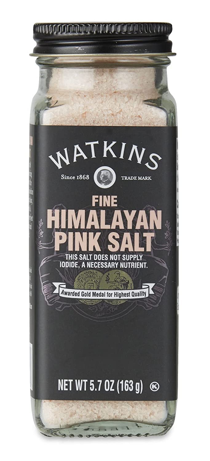 Watkins Himalayan Pink Salt, Non-GMO, Kosher, 5.7 Ounce, Pack of 1, Pink