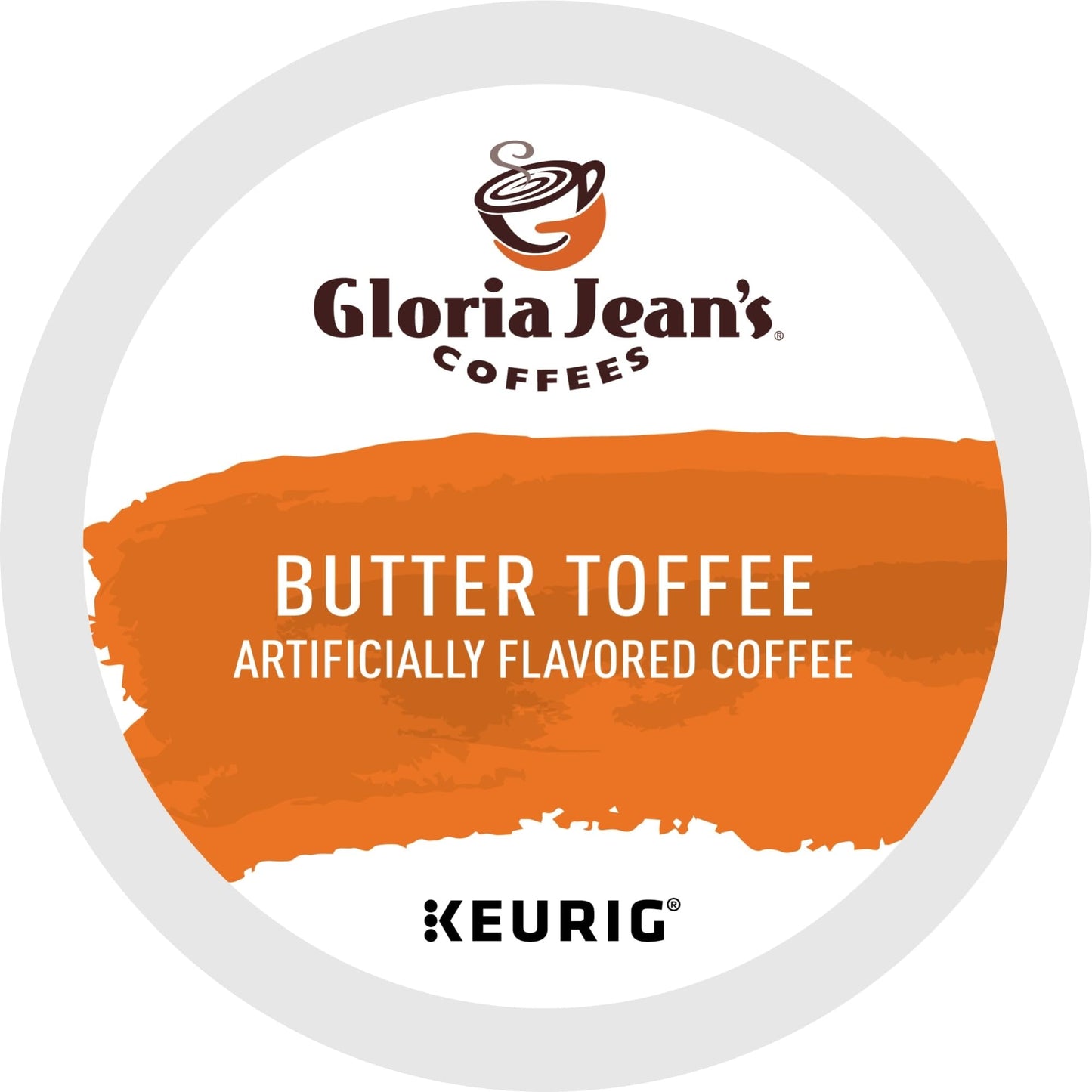 Gloria Jeans Butter Toffee Keurig Single-Serve K-Cup Pods, Medium Roast, 24 Pods Per Pack, Case Of 4 Packs