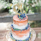 Kiskistonite Initials H Cake Topper, Monogram Cake Topper H, Rustic Wedding Cake Topper, Wreath Letter H Cake Topper, Mirror Gol