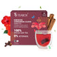 Teabox Enhanced Darjeeling Green Tea With Dried Hibiscus | 100% Whole Leaf & 0% Bitterness | Green Tea From The Himalayas | 25 Tea Bags (Low Caffeine)