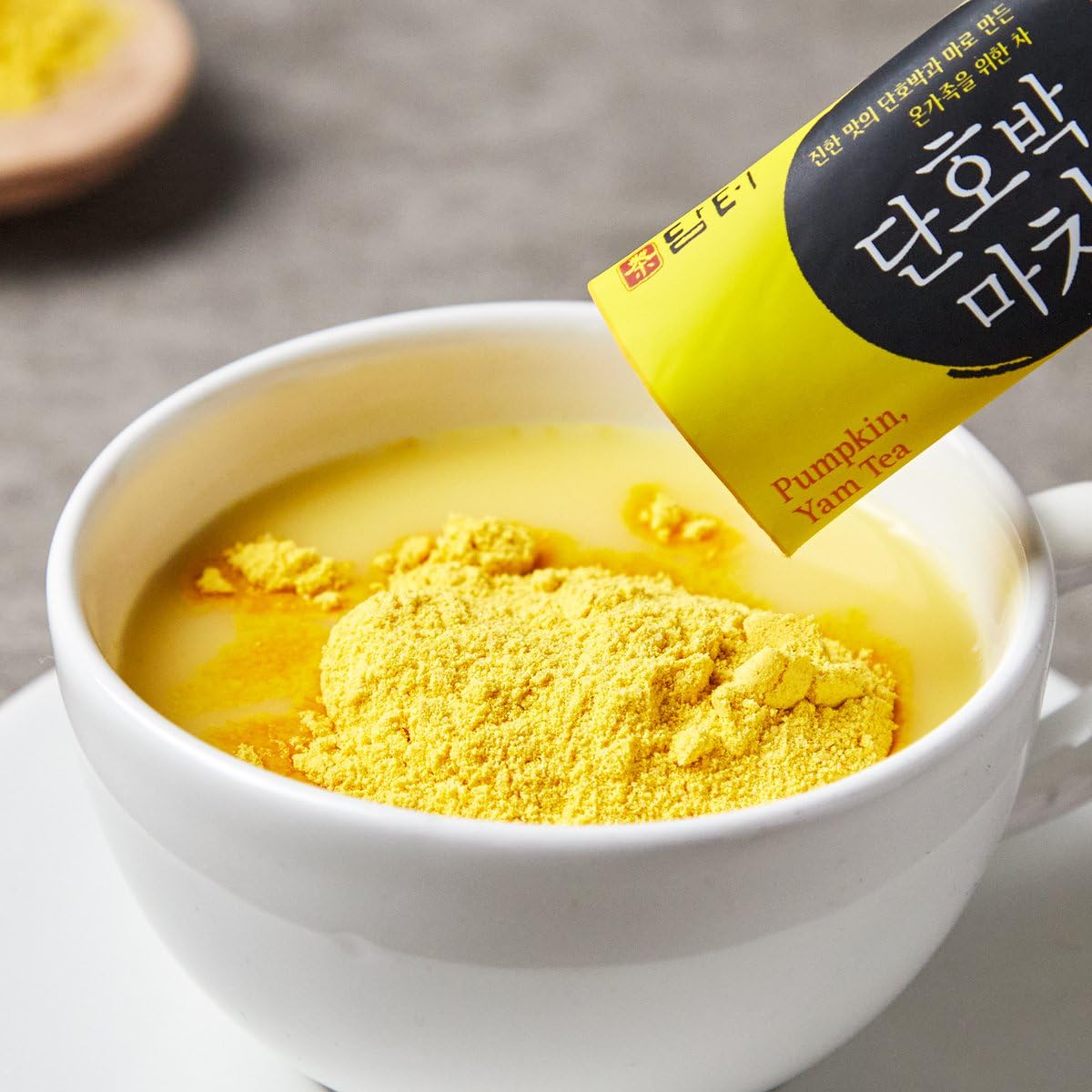 Damtuh Korean Sweet Pumpkin And Yam Tea Powder Drink 50 Count (Pack Of 1)