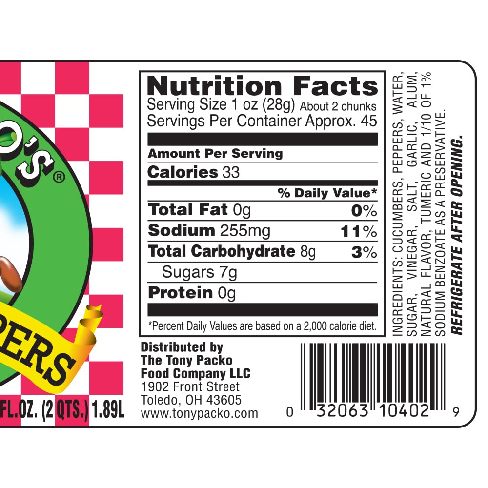 Tony Packo'S (4-Pack) Sweet Hot Pickles And Peppers, 24 Ounce - 4 Jars With Free Jar Opener