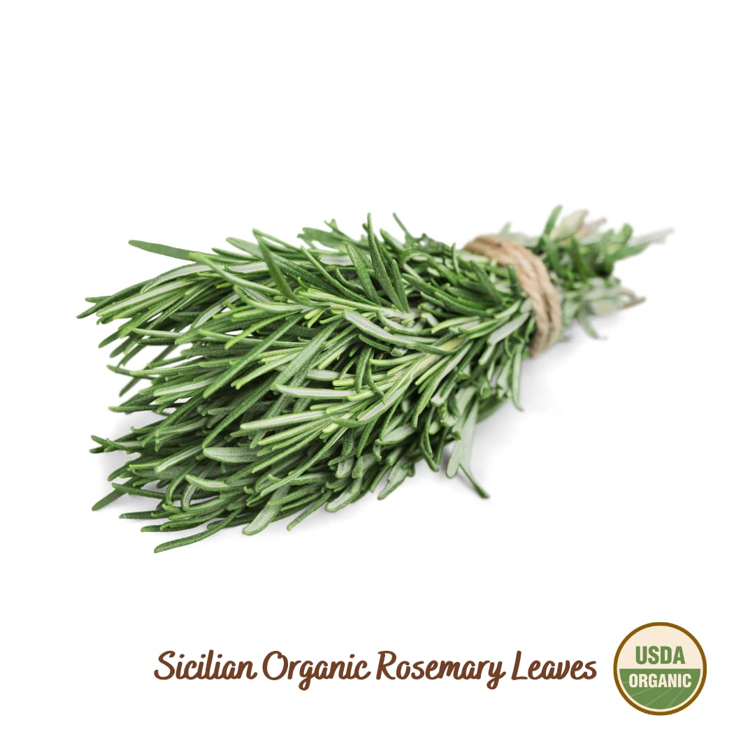 Organic Dried Rosemary Sprigs, 25 g (0.88 oz), Rosemary Stems, Fresh Grown in the Mountains of Sicily, Italian , Sicilian Rosema