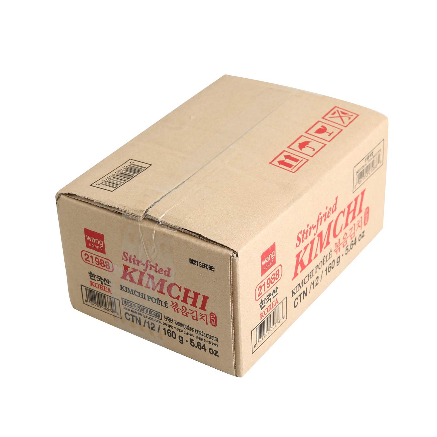 Wang Korean Canned Stir-Fried Kimchi, 5.64 Ounce, Pack Of 12