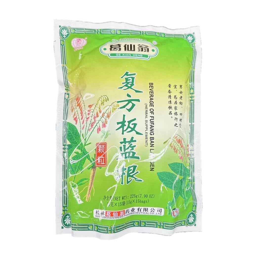 Banlangen Tea , Fufang Banlangen Keli , 15 Individual Sachets - 3 Pak