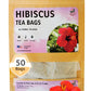 Teadreamtea Hibiscus Tea Bags | 50 Bleach-Free Tea Bags | Caffeine Free | Dried Hibiscus Flowers | Hibiscus Flower Tea | Dried Flower Tea | Brew Hot Or Iced |Herbal Hibiscus Tea