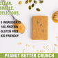 KiZE Energy Bars - Peanut Butter Crunch - Gluten Free, Non-GMO, 10g Protein - 10 Count
