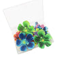 Set Of 30 Edible Cupcake Toppers Christmas Cake Topper Wedding Cake Birthday Party Food Decoration Mixed Size & Colour (Flower)