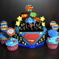 Gallarato Superhero Birthday Cake Topper Happy Birthday Cake Decorations For Hero Themed Birthday Party Supplies Superhero Birth