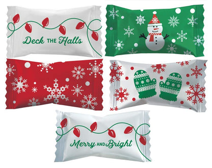 Party Sweets Holiday Themed Buttermints - 7 oz. Bags (Merry & Bright, 7 oz. Bag (Pack of 6) 300 pieces)