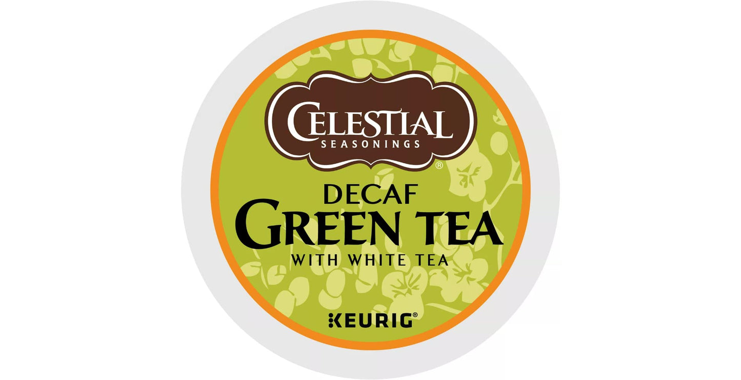 Celestial Seasonings DECAF Green Tea K-Cups, 96 Count, Pack of 1