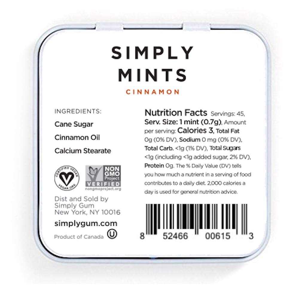 Simply Mints (Cinnamon, 45 Count (1 Tin))