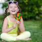 Fruidles Jumbo Rainbow Swirl Lollipop - 4 Inch, Individually Wrapped, Pack of 12