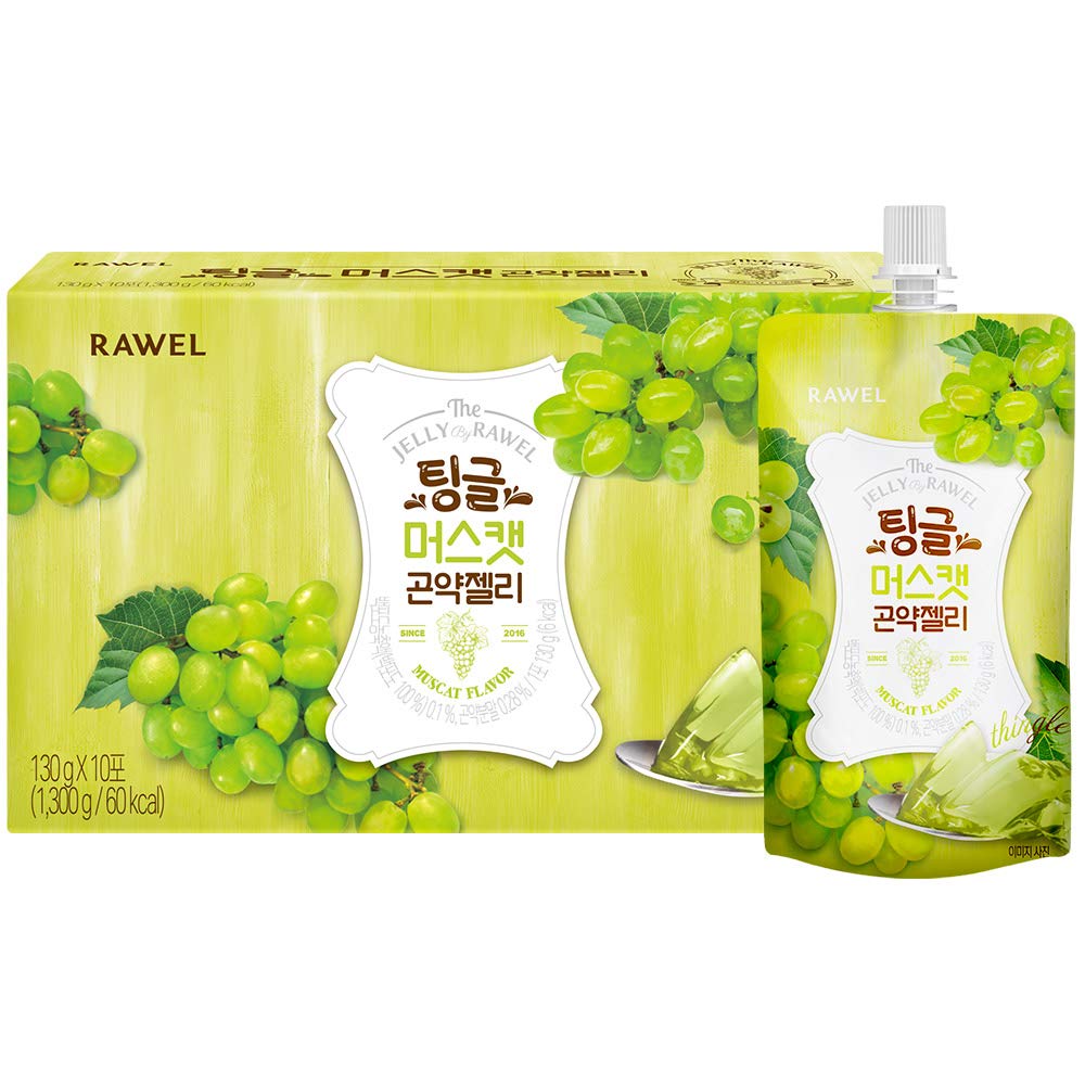 Rawel Thingle Delicious Konjac Jelly 1box (130g x 10packs) / Sugar Free/Low Calories/Fruit Flavor with low carb/Drinkable Zero S