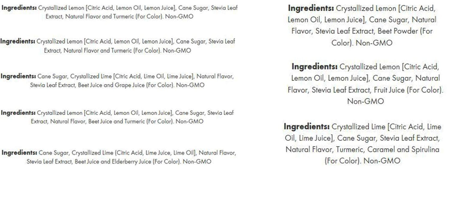 True Lemon STRAWBERRY, WILDBERRY, LIMEADE, WATERMELON, BLACK CHERRY, MANGO ORANGE, PEACH, LEMONADE, RASPBERRY 10ct each box. Cit