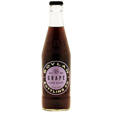 Boylan Grape Soda, 12 fl oz, 24 Count