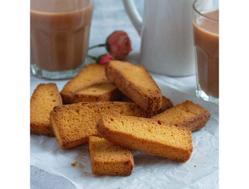 Toast/Rusk/Mouth-Watering Toast/Rusk/Crunchy Breakfast Toast/Rusk/Traditional Chai Snacks-450g(150g*3Pac)