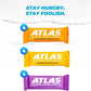Atlas Protein Bar  20g Protein  1g Sugar  Clean Ingredients  Gluten Free Whey Variety  36 Count